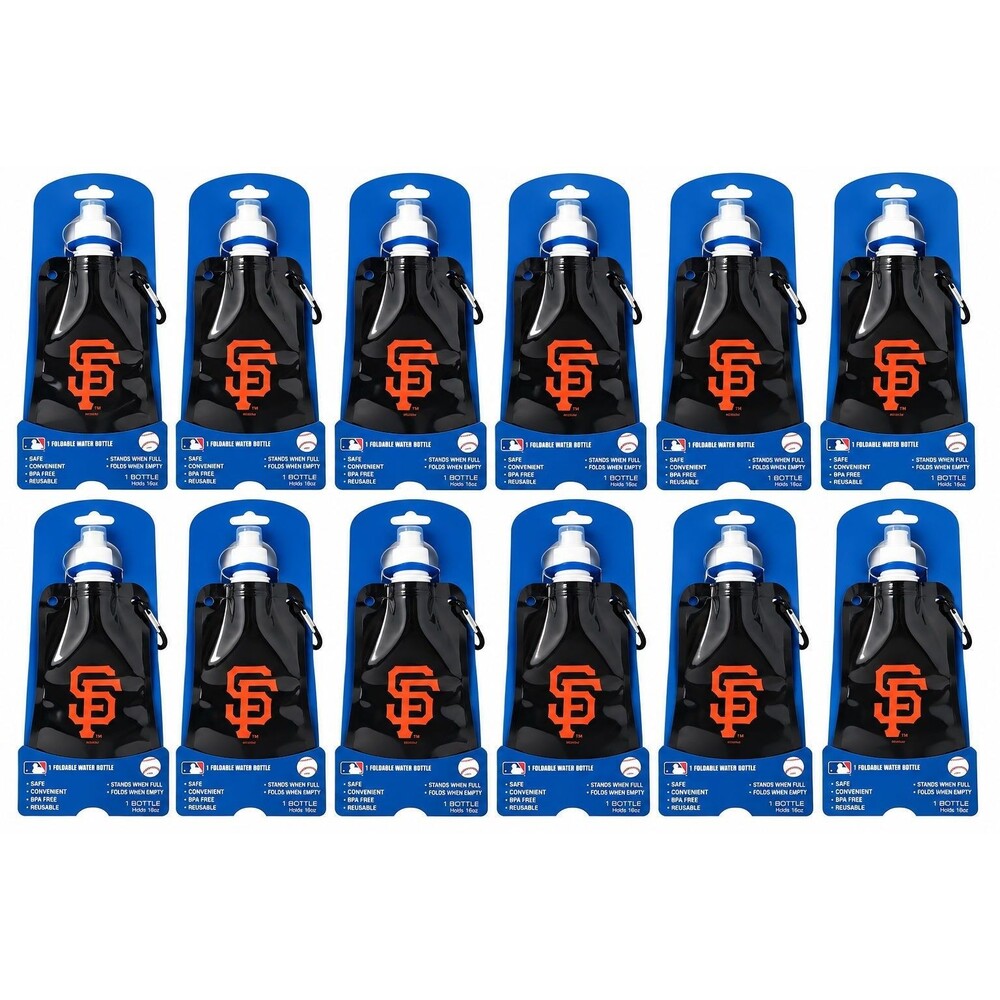 12 MLB San Francisco Giants Foldable Water Bottles 16oz Tailgate Game Day
